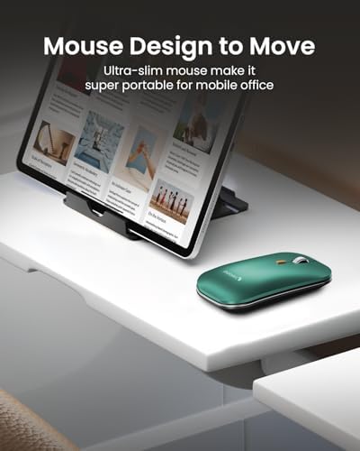 ProtoArc XKM01 Full-Size Foldable Keyboard Mouse Combo for Travel - Green