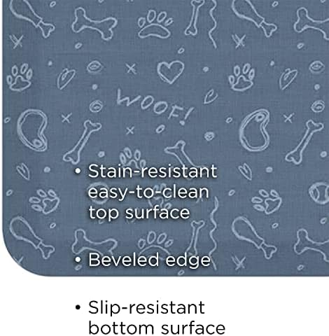 GelPro Designer Cushioned Anti-Fatigue Comfort Floor Mat, Padded Stain-Resistant, Waterproof, Non-Slip Comfort Padded Desk/Office Mat, 20 x 32, Puppy Play Blue Lake