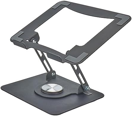 Uncaged Ergonomics Laptop Stand for Desk Riser/360° Swivel (Black)