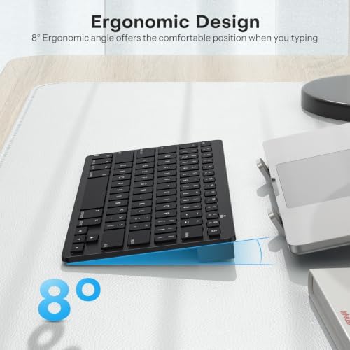 OMOTON Ultra-Slim Wireless Keyboard for Mac (MacOS 10.10+), Compact Size