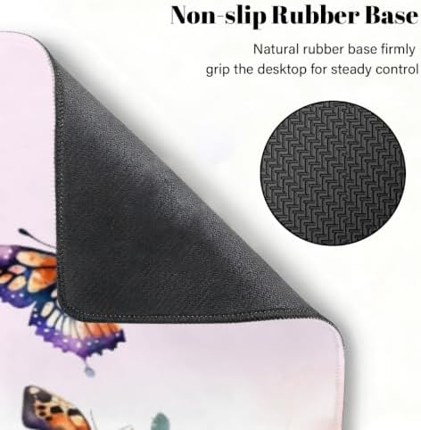 Floral Large Mouse Pad Non-Slip Rubber Long Gaming Desk Mat