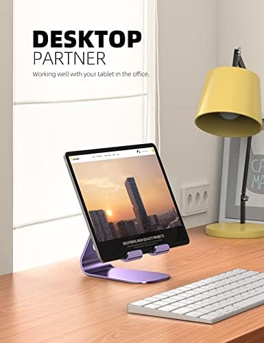 Lamicall iPad Stand Adjustable Tablet Holder, Sturdy Aluminum, Multi-Angle