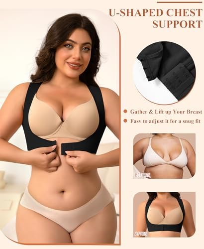 DERCA Posture Corrector for Women Chest Brace Push Up Back Support Bra