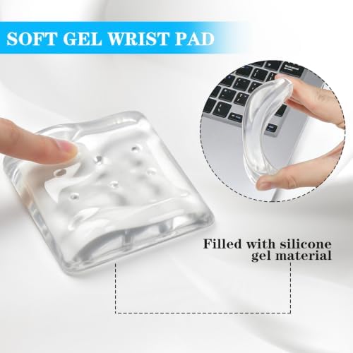 Ergonomic Gel Wrist Rests for Laptop 2pcs - White