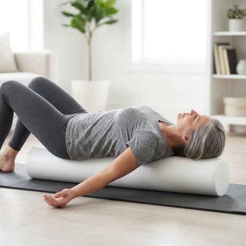 Firm White PE Foam Roller (18" Full Round)