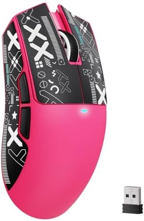 ATTACK SHARK X11 SE Tri Mode Lightweight Wireless Gaming Mouse-Berry Red