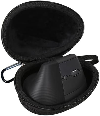 Mouse Case Fits for Logitech Lift Vertical Ergonomic Mouse, Travel Carrying Box for Logi Wireless Bluetooth Cordless Upright Mouse, Case Only (Black)
