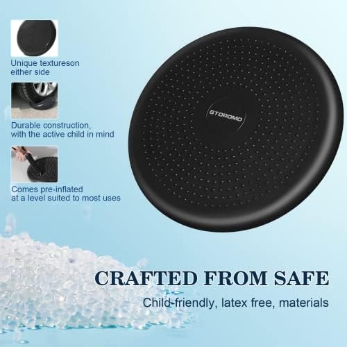 Wobble Cushion，Wiggle Seat，Balance Disc （Extra Thick 34cm/13.4in），for Balance Stability Training, Improve Sitting