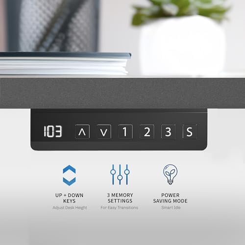 VIVO Gray Dual Motor Electric Standing Desk Frame, DESK-E-200G