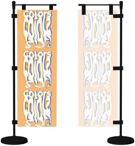 Melting Colors Colorful Deluxe Desk Flag Set, 12 x 4 Inch Miniature Table Flag with 14" Pole & Stand Base