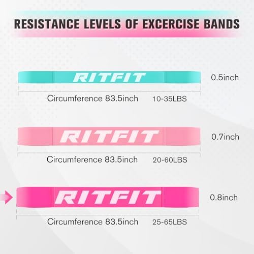 RitFit Pull Up Assist Band in Natural Latex for Stretching and Mobility