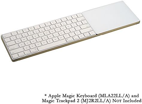 CraftMaster Union Tray for Apple Magic Keyboard and Apple Magic Trackpad 2 - Metal Dock Stand Controls Your iMac or Laptop Remotely, Premium Home and Office Accessory - Gold