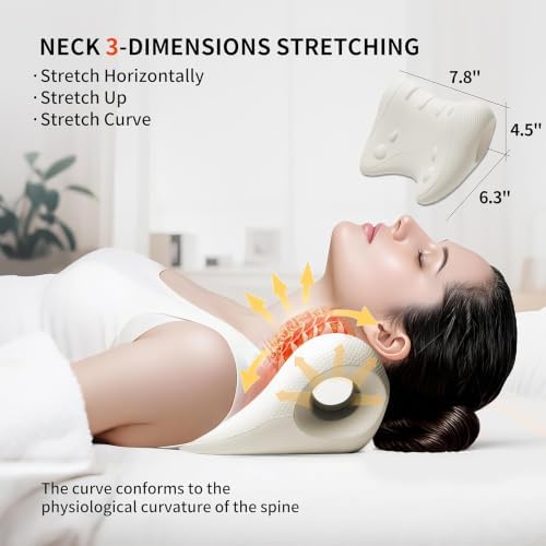 Neck and Shoulder Relaxer Neck Stretcher for Cervical Spine Alignment TMJ Nerd Neck Cervical Traction Device for Tension Headache Curvature Assist Pinched Nerve for use