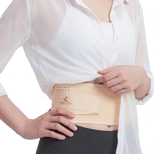 RANDY SUN Ultra Thin Lumbar Support, Light Beige, L/XL (Waist:33"-38")