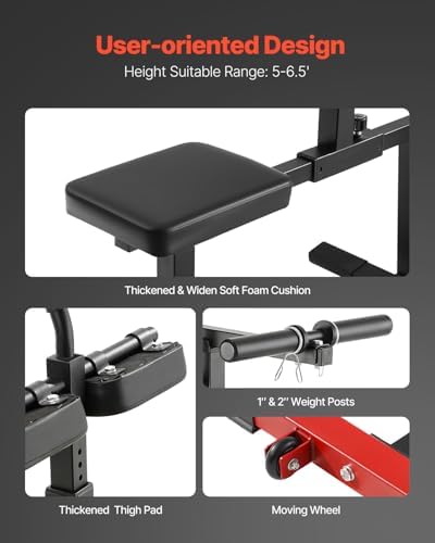 VEVOR Leg Press Machine, 700/550/440 LBS Capacity Lower Body Special Leg Machines, Adjustable Leg Strength Workout for High-Intensity Presses, Home Gym Workout Training Weight Equipment