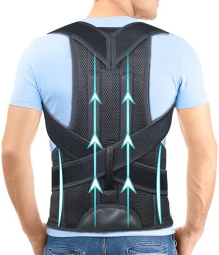 Posture Corrector for Men and Women - Back Brace Full Back Support Straightener for Hunchback - Upper and Lower Lumbar to Relieve,Medium(29-33 Inches)
