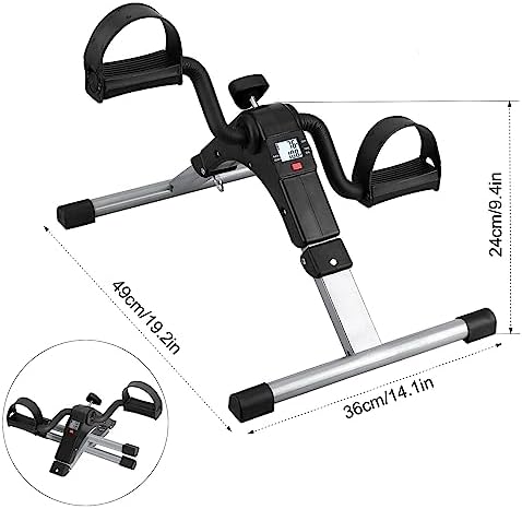 Folding Pedal Exerciser, Mini Exercise Bike Under Desk Bike