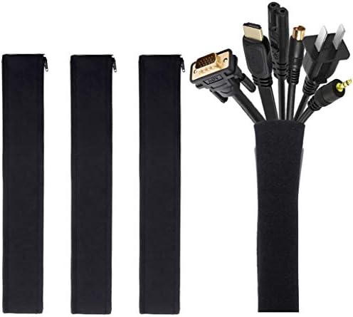 JOTO 4 Pack Cable Management Sleeve 19-20 Inches -Black