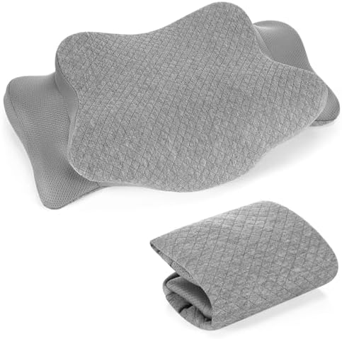 HunnmingRe Pillow Case for Cervical Neck, Gray, Queen Size