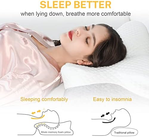Cervical Neck Pillow for Pain Relief, Butterfly Shape, 24x15 Inch