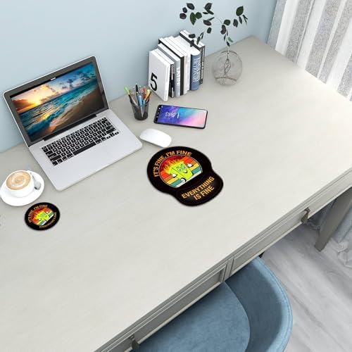 Ergonomic Mouse Pad with Wrist Rest Support,Gel Mouse Pads for Desk