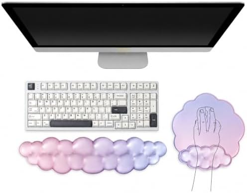 Sumgsn Cloud Keyboard Wrist Rest, Ergonomic Gel Wrist Support Pad for Desk