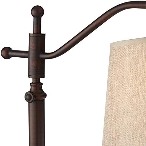 Adley 30 1/2" Large Desk Lamp Adjustable Height Bronze Brown Downbridge Arm