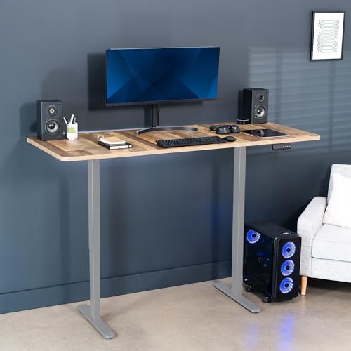 VIVO Reclaimed Wood 71 x 30 in Standing Desk, DESK-KIT-E2G7P