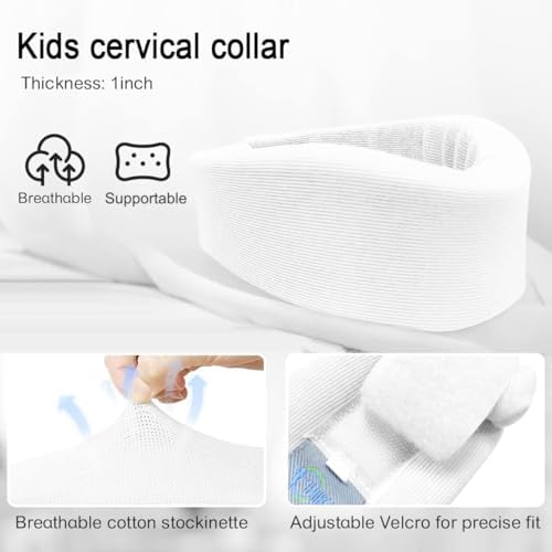 Kids Neck Brace for Whiplash & Torticollis, Soft Foam Collar Stabilize