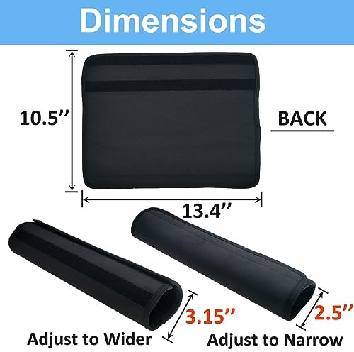 Chair Armrest Cover Office Chair Armrest Pads Adjustable Comfort Ergonomic Chair Armrest Pads Removable Durable Home Office Chair Armrest Covers – Velvet, Black