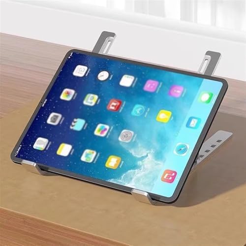 Desk Laptop Stand, Ventilated Cooling, 6 Speed Adjustment, Ergonomic Foldable Laptop Holder, Scratch and Abrasion Resistant, All Laptops Up to 17 in(B)