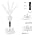 6-in-1 Led Desk Lamp Adjustable Foldable Table Lamp with Fan, Clock, Dates, Temperature, Pen Holder, 3 Color & Stepless Dimming, Reading Lamp for Study Table Work Office