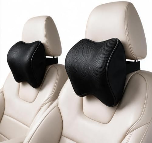 2-Pack Car Neck Pillow, Memory Foam Headrest Pillow