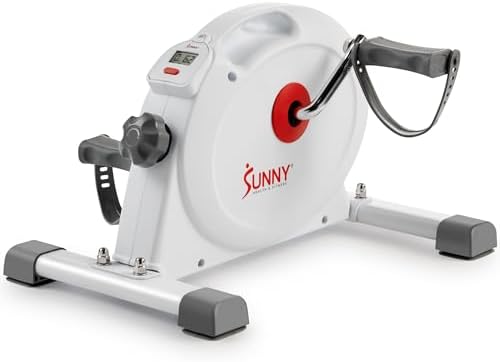 Sunny Health & Fitness Smart Mini Cycle, Under Desk Pedal Arm/Leg Exerciser