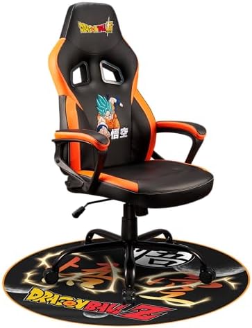 Subsonic Dragon Ball Z, Gaming or Office Chair, DBZ Pop Gaming Chair for Teens and Adults, Comfortable Swing Chair, Integrated Headrest and Armrest, Ergonomic Backrest, Adjustable, Black