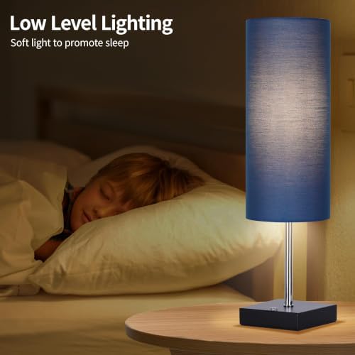 Cordless Table Lamp Rechargeable Touch Dimmable(Gray)
