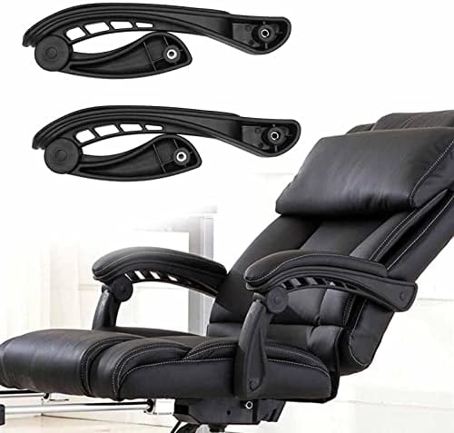 Generic 2Pcs Universal Office Chair Armrest Replacement Convenient Accessory Movable, 4 Holes, 37cmx6.5cmx28cm