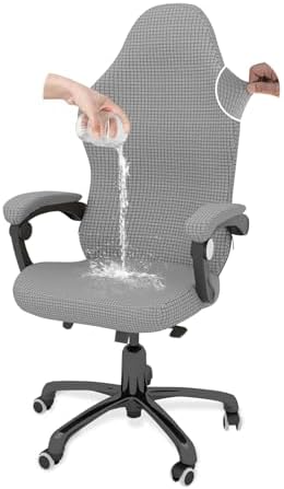 Gaming Chair Cover Game Chair Cover for Reclining Rotating Chair,Light Gray