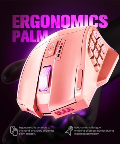 UtechSmart Venus Pro Wireless MMO Gaming Mouse 16,000 DPI Optical Sensor