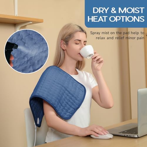 Heating Pad for Gifts Soothing Heat Therapy for Women & Men, Perfect Christmas, Mothers Day, Birthday Gifts f or Her, Dad Gifts & White Elephant Gift, Cozy Stocking Stuffer for Women/Mom