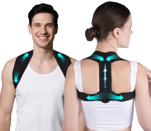 Posture Corrector for Women & Men, Adjustable Upper Back Brace Straightener