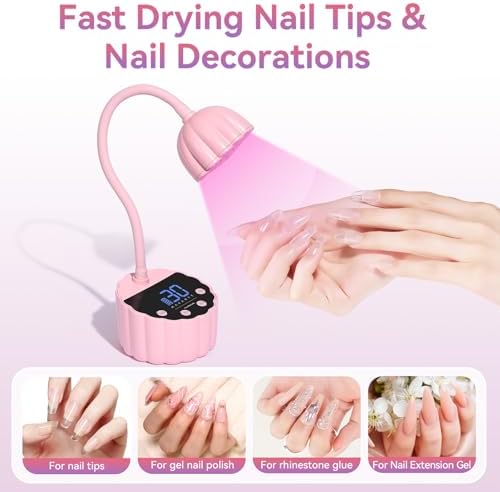 Makartt Gooseneck UV LED Nail Lamp for Nail Tips Builder Gel, DIY Salon Use