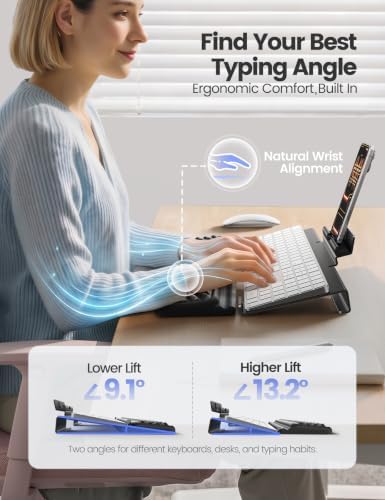 Vaydeer 3-in-1 Keyboard Wrist Rest with Keyboard Stand and Phone Stand