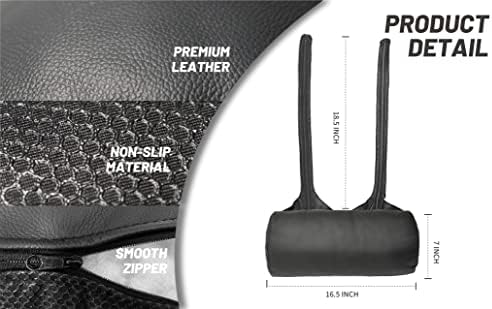 BOWERBIRD Genuine Leather Recliner Head Pillow-Head and Neck Pillow-Headrest Cushion for Neck Pain Relief and Cervical Support