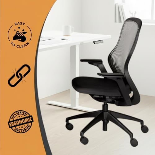 Replacement Black Arm Pads for Regeneration Office Chair w/Fixed Arm Pads, Compatible with Task & Stool Chair, Fix Peeling & Cracked Arm Pads
