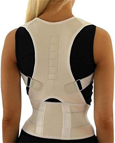 Posture Corrector Shoulder Bandage Corset for The Back Orthopedic Posture Correction Lower Back Support Belt for Men Women,White-XL,Black-M (White,XX)