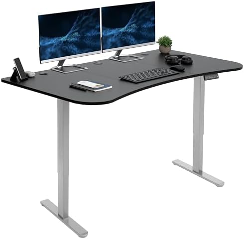 VIVO Black 63 x 32 in Standing Desk, DESK-KIT-E2G1B