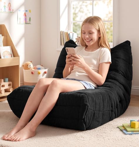 Hobestluk Medium Bean Bag Chairs Lounge Floor Chair BeanBag Couch Togo Sofa