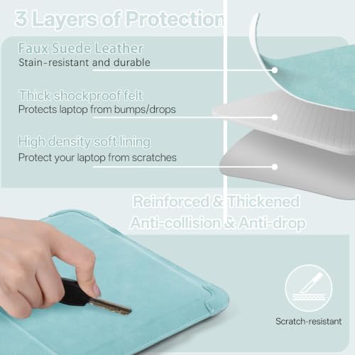 13-14 inch Laptop Sleeve Case with Stand for MacBook Air 13/Pro 14