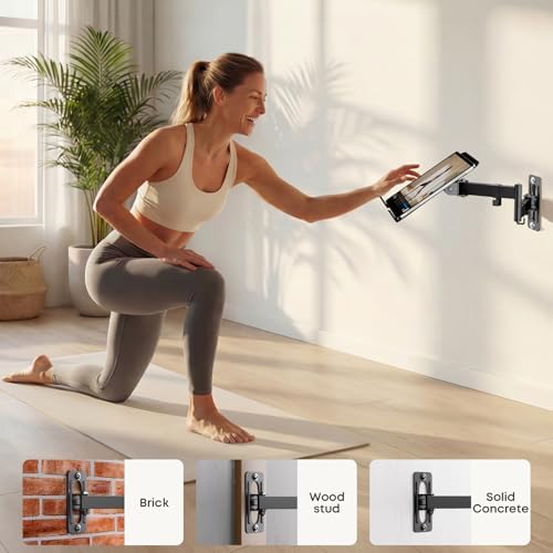PUTORSEN 2-in-1 Laptop Wall Mount for 10-17" Notebooks & 32" Screens